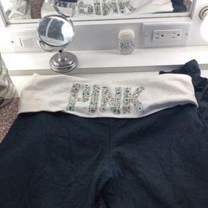 PINK victoria’s secret bling leggings
